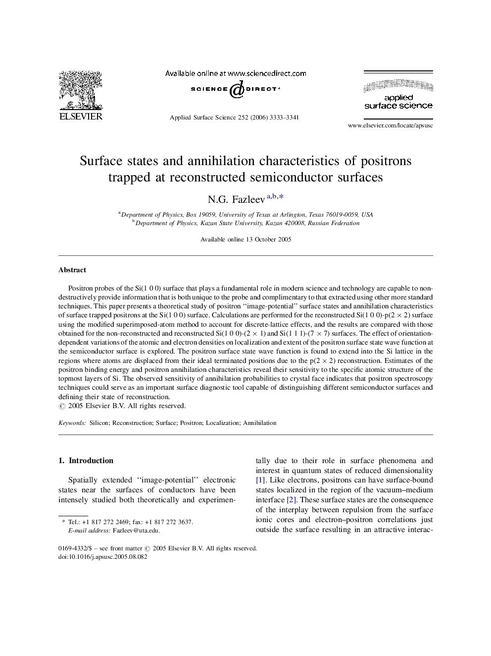 Surface states and annihilation characteristics of positrons trapped at reconstructed semiconductor surfaces