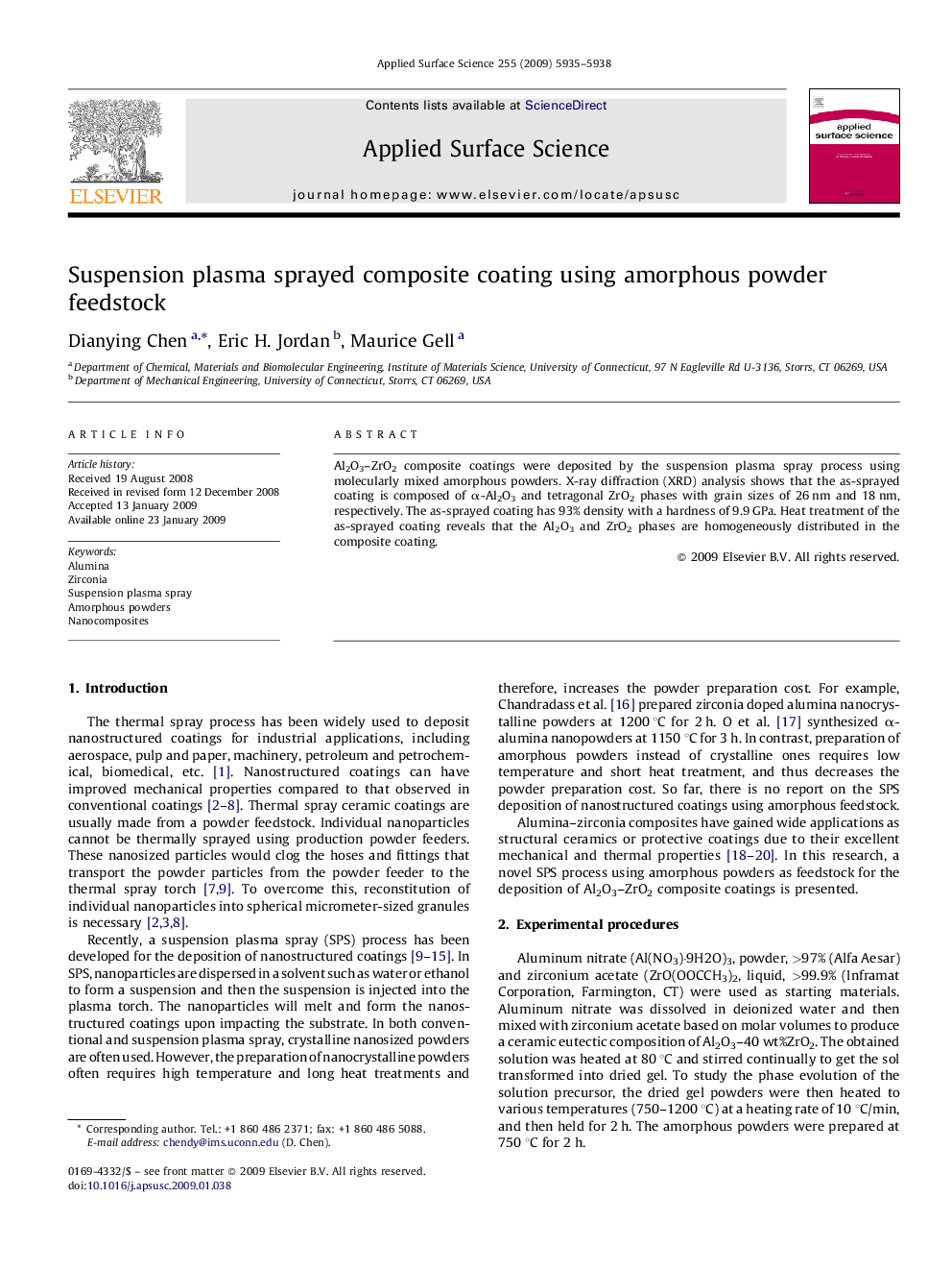 Suspension plasma sprayed composite coating using amorphous powder feedstock