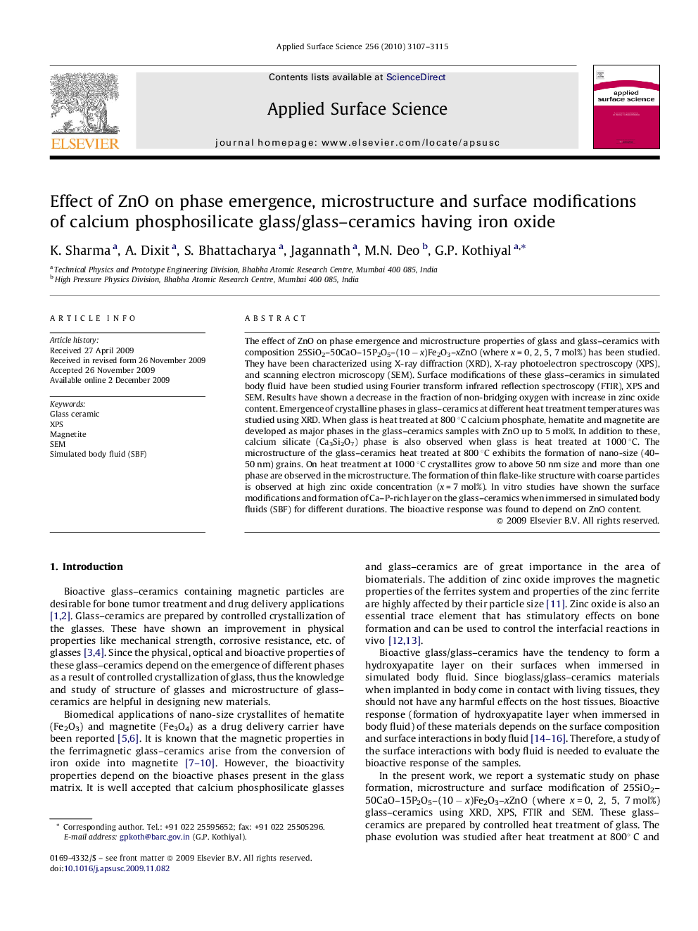 Effect of ZnO on phase emergence, microstructure and surface modifications of calcium phosphosilicate glass/glass-ceramics having iron oxide