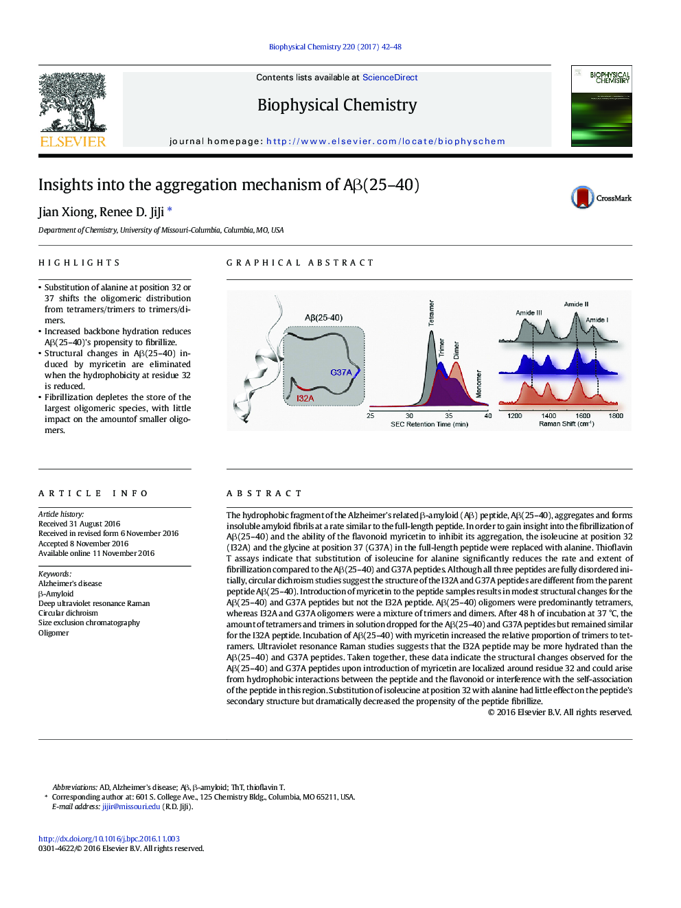 Insights into the aggregation mechanism of AÎ²(25-40)