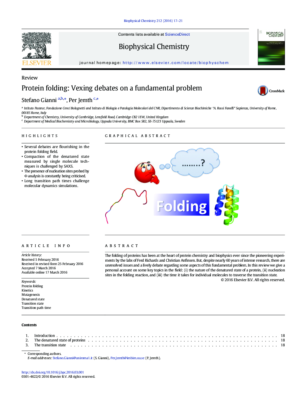 Protein folding: Vexing debates on a fundamental problem