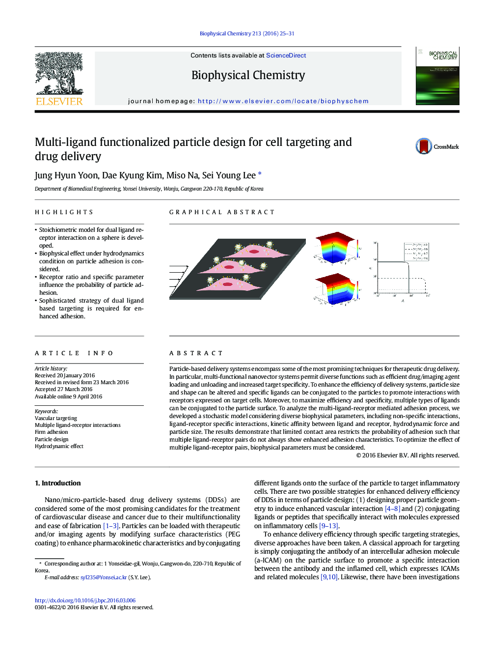 Multi-ligand functionalized particle design for cell targeting and drug delivery