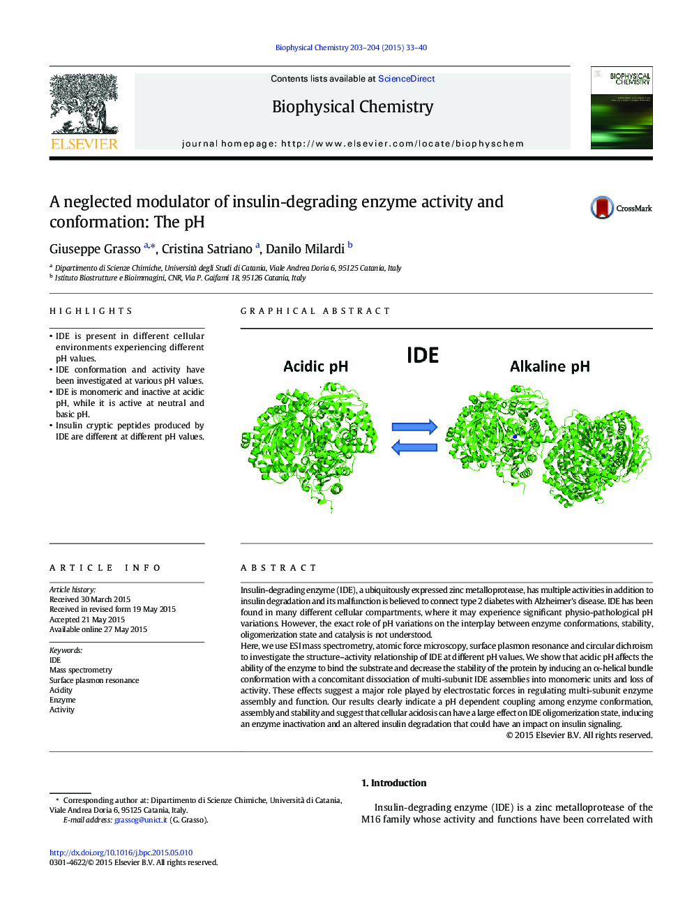 A neglected modulator of insulin-degrading enzyme activity and conformation: The pH