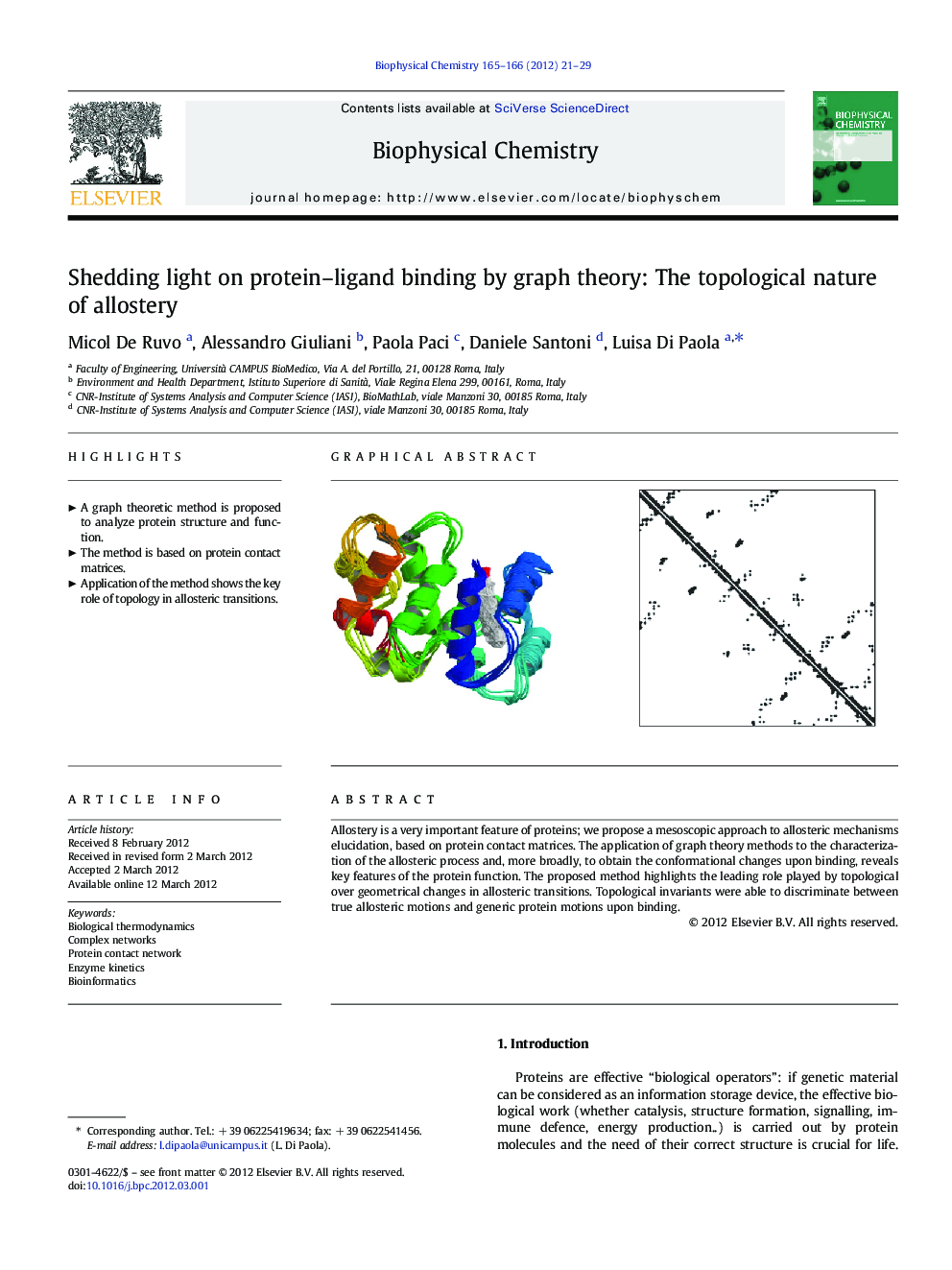 Shedding light on protein-ligand binding by graph theory: The topological nature of allostery