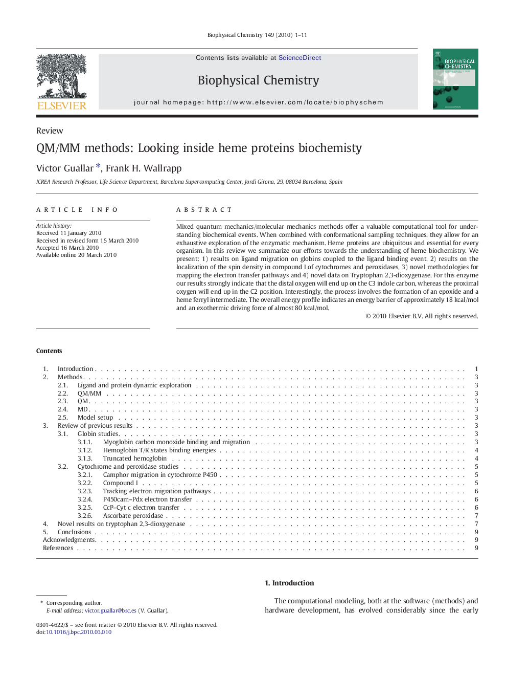 QM/MM methods: Looking inside heme proteins biochemisty
