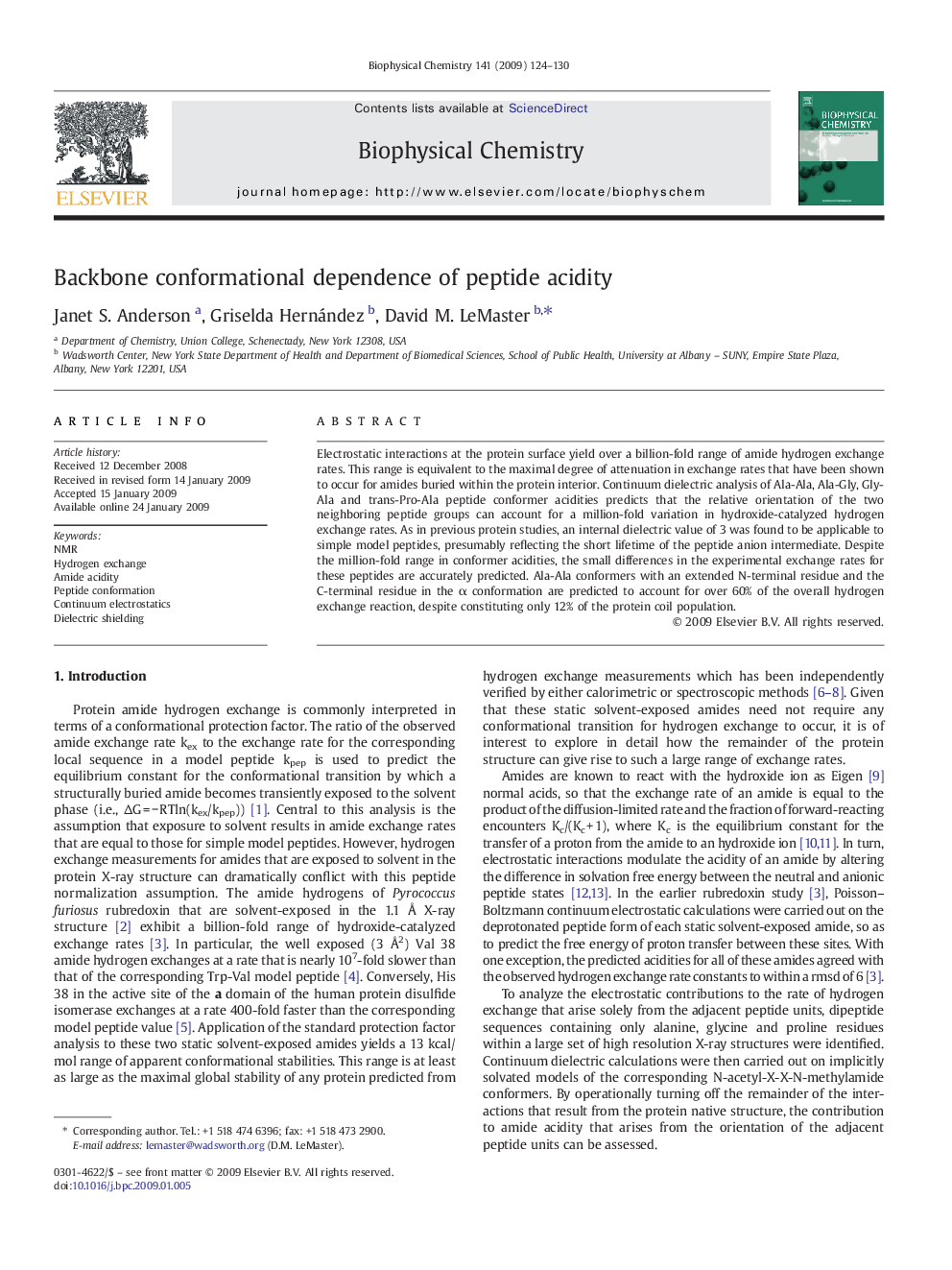 Backbone conformational dependence of peptide acidity