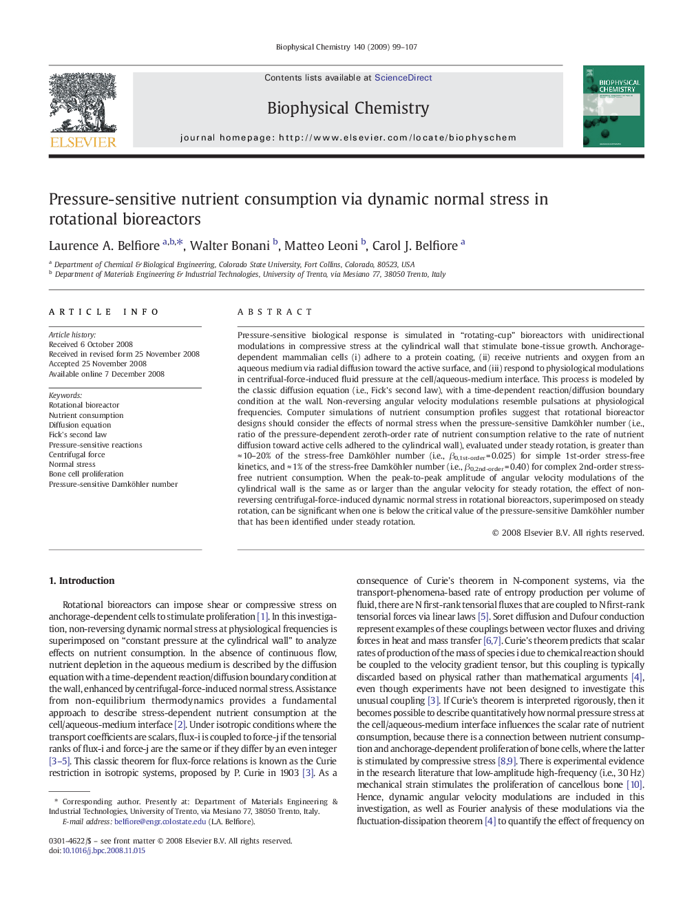 Pressure-sensitive nutrient consumption via dynamic normal stress in rotational bioreactors