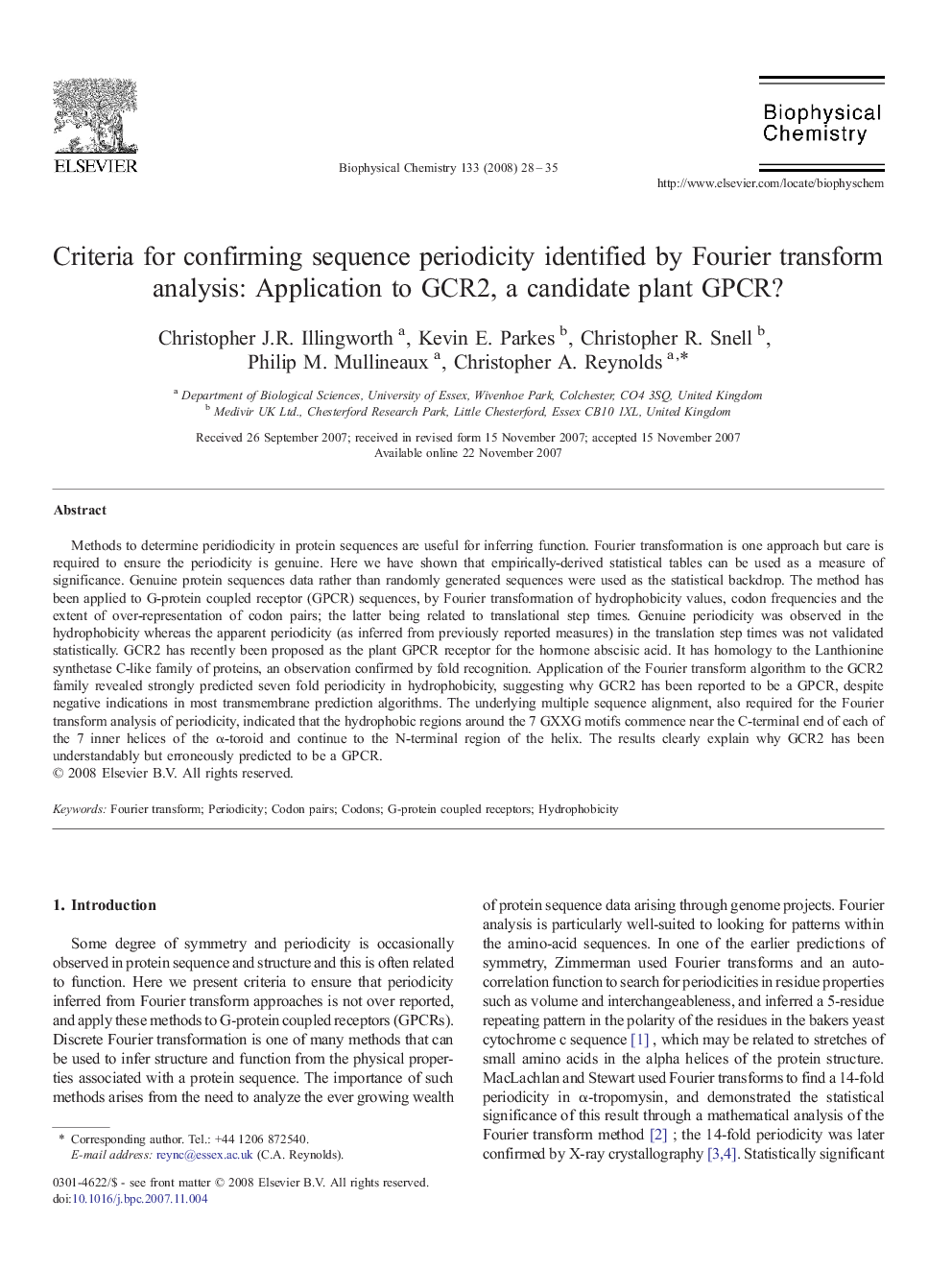 Criteria for confirming sequence periodicity identified by Fourier transform analysis: Application to GCR2, a candidate plant GPCR?