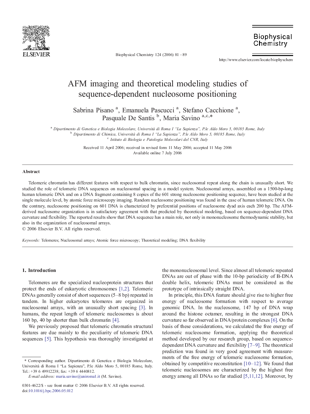 AFM imaging and theoretical modeling studies of sequence-dependent nucleosome positioning