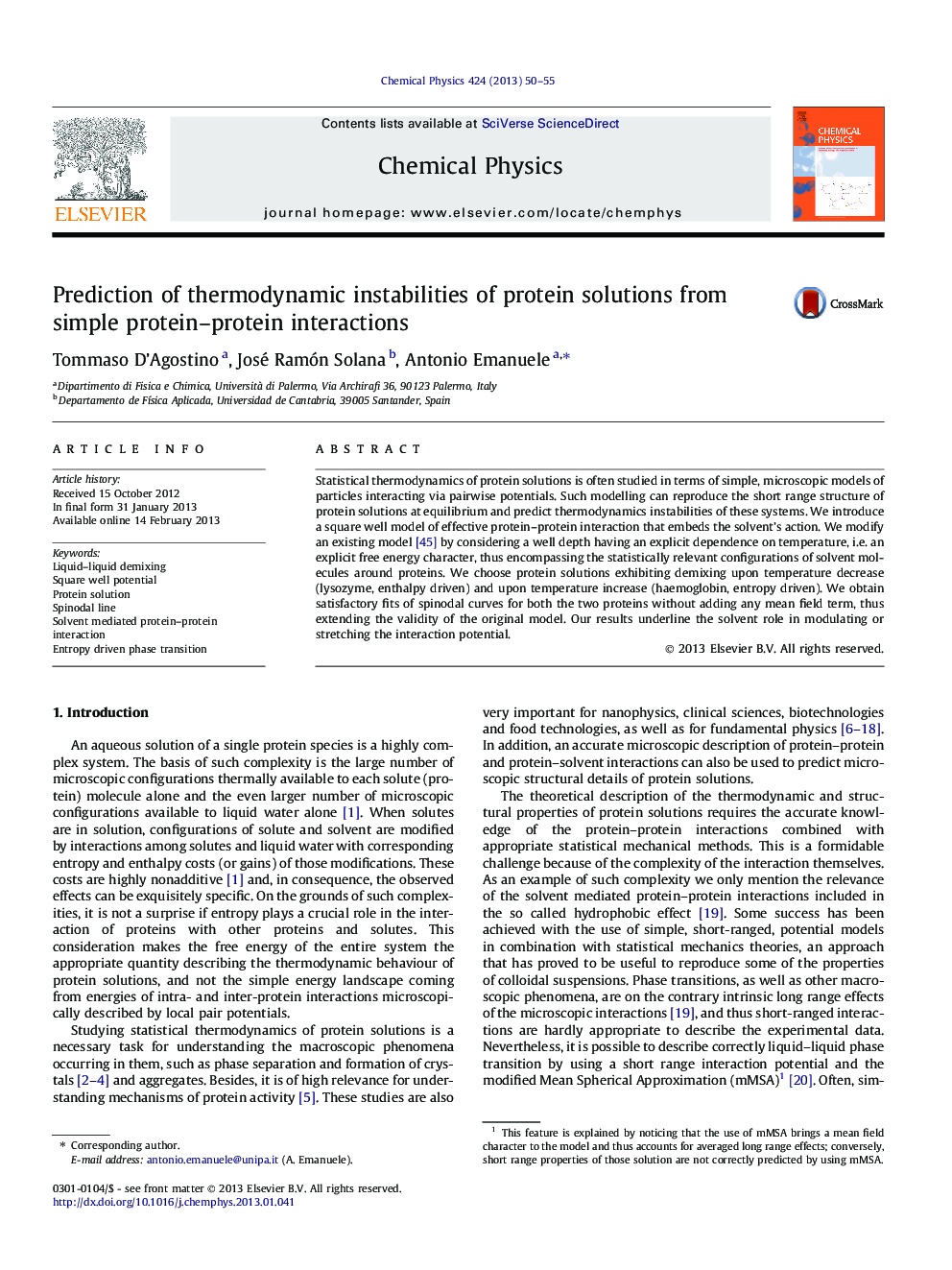 Prediction of thermodynamic instabilities of protein solutions from simple protein-protein interactions