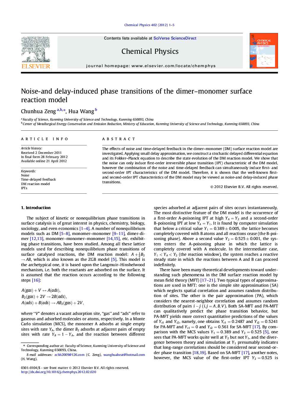 Noise-and delay-induced phase transitions of the dimer-monomer surface reaction model