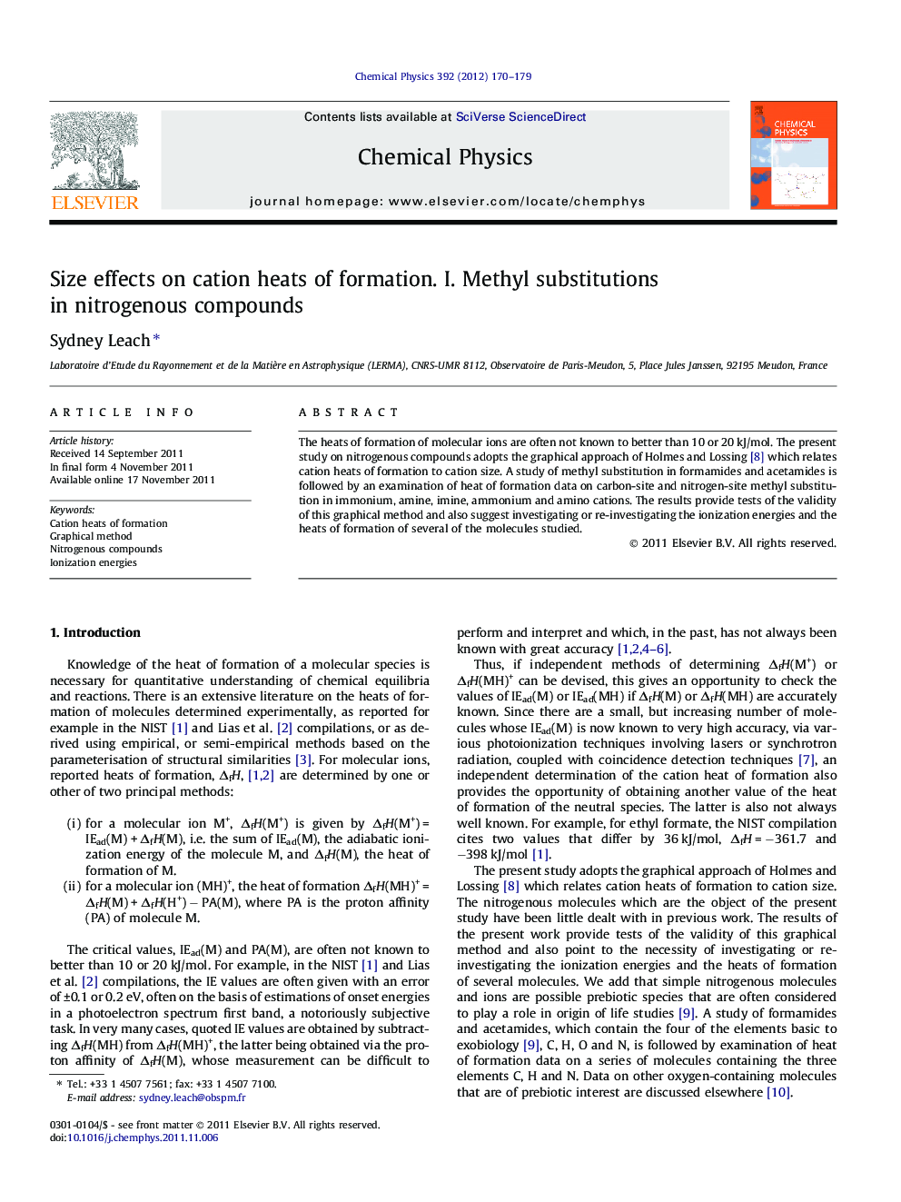 Size effects on cation heats of formation. I. Methyl substitutions in nitrogenous compounds