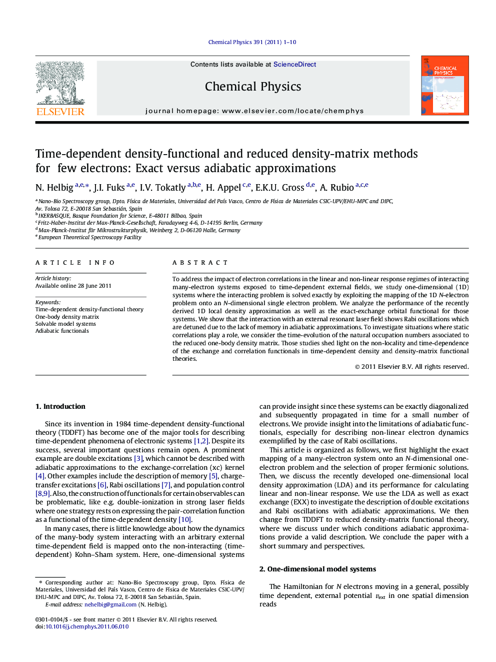 Time-dependent density-functional and reduced density-matrix methods for few electrons: Exact versus adiabatic approximations