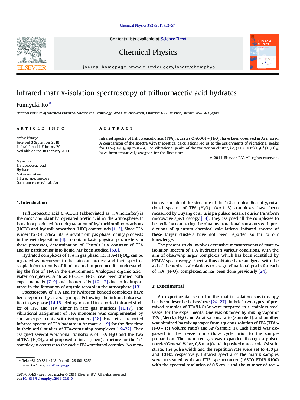 Infrared matrix-isolation spectroscopy of trifluoroacetic acid hydrates