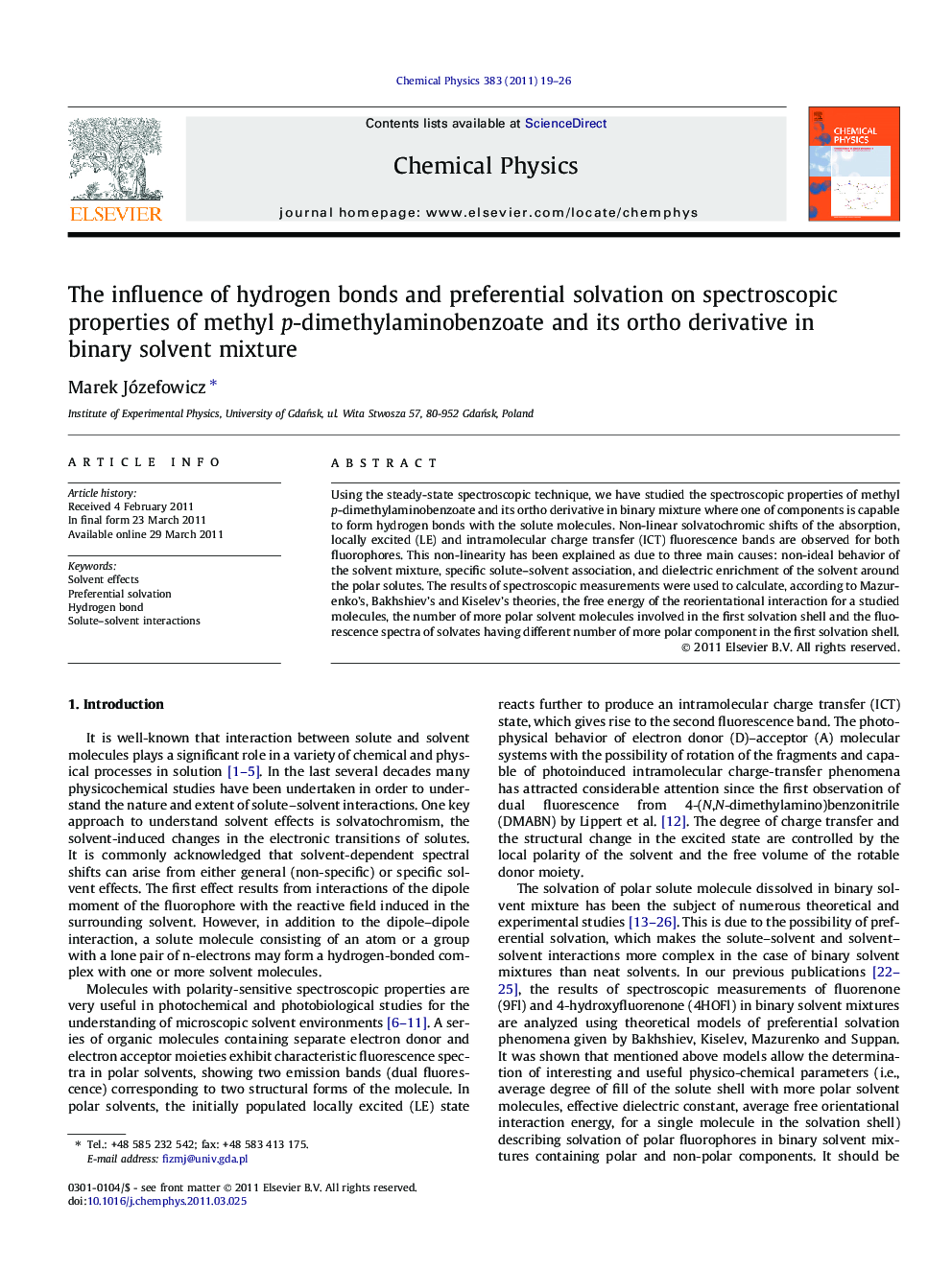 The influence of hydrogen bonds and preferential solvation on spectroscopic properties of methyl p-dimethylaminobenzoate and its ortho derivative in binary solvent mixture