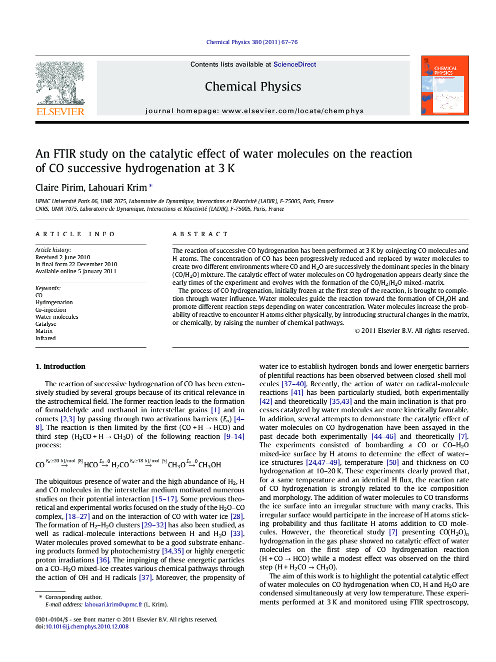 An FTIR study on the catalytic effect of water molecules on the reaction of CO successive hydrogenation at 3Â K