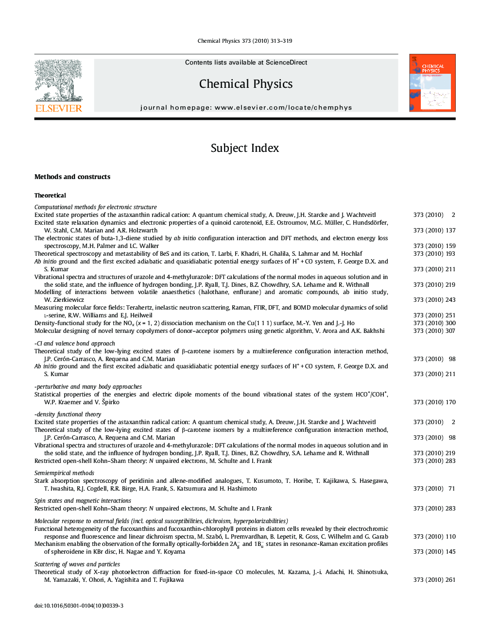 Subject Index