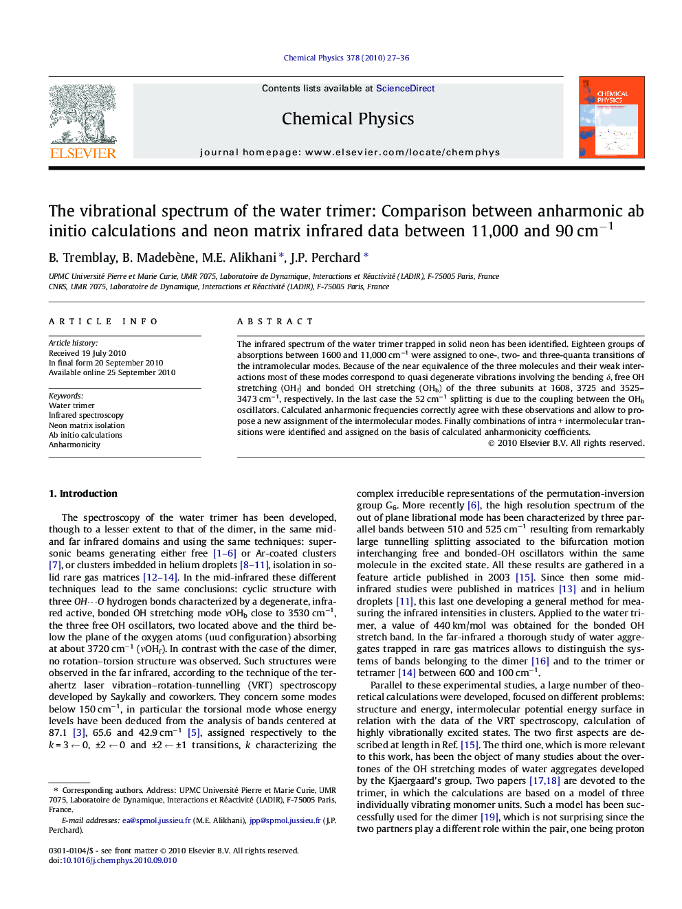 The vibrational spectrum of the water trimer: Comparison between anharmonic ab initio calculations and neon matrix infrared data between 11,000 and 90Â cmâ1