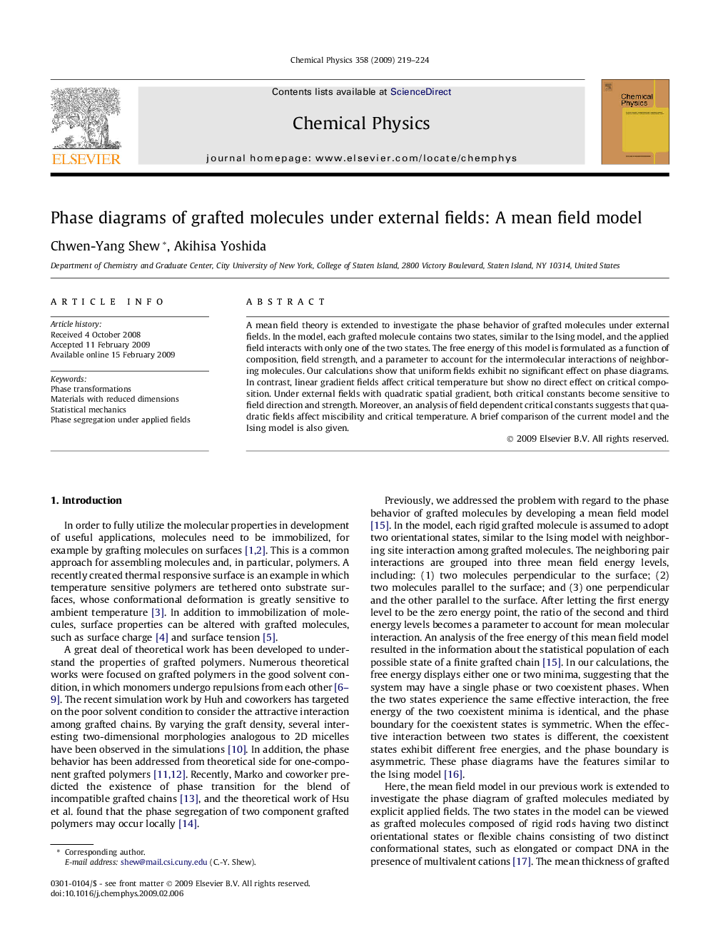 Phase diagrams of grafted molecules under external fields: A mean field model