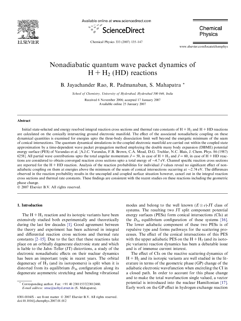Nonadiabatic quantum wave packet dynamics of HÂ +Â H2 (HD) reactions