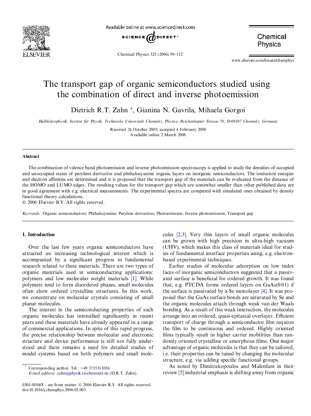 The transport gap of organic semiconductors studied using the combination of direct and inverse photoemission