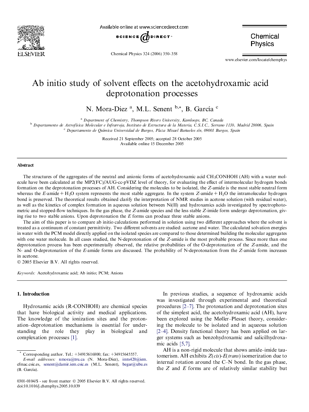 Ab initio study of solvent effects on the acetohydroxamic acid deprotonation processes