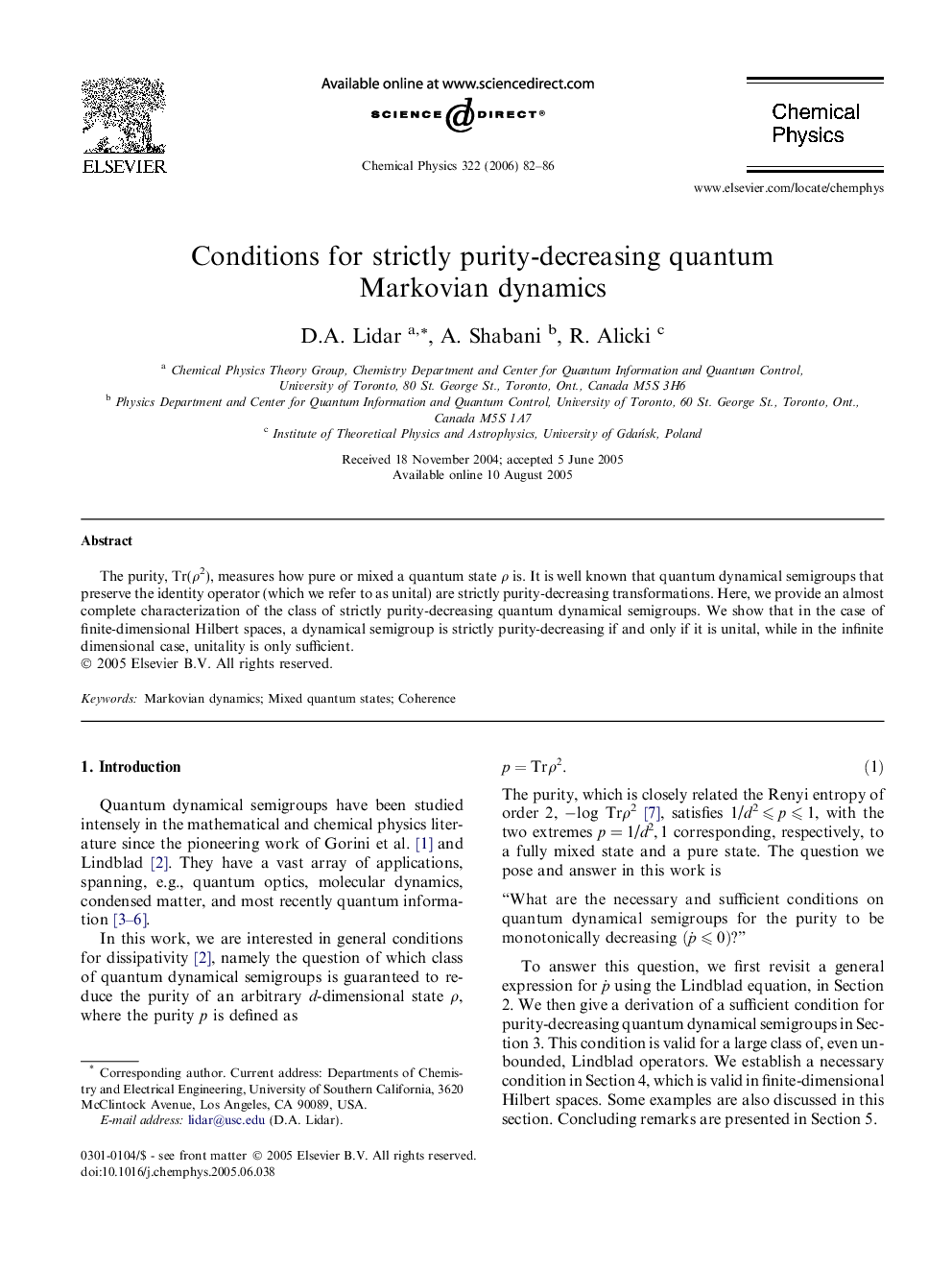 Conditions for strictly purity-decreasing quantum Markovian dynamics