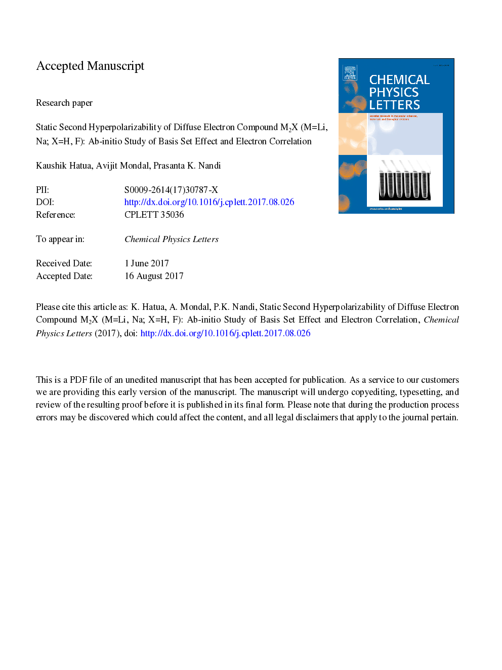Static second hyperpolarizability of diffuse electron compound M2X (MÂ =Â Li, na; XÂ =Â H, F): Ab-initio study of basis set effect and electron correlation