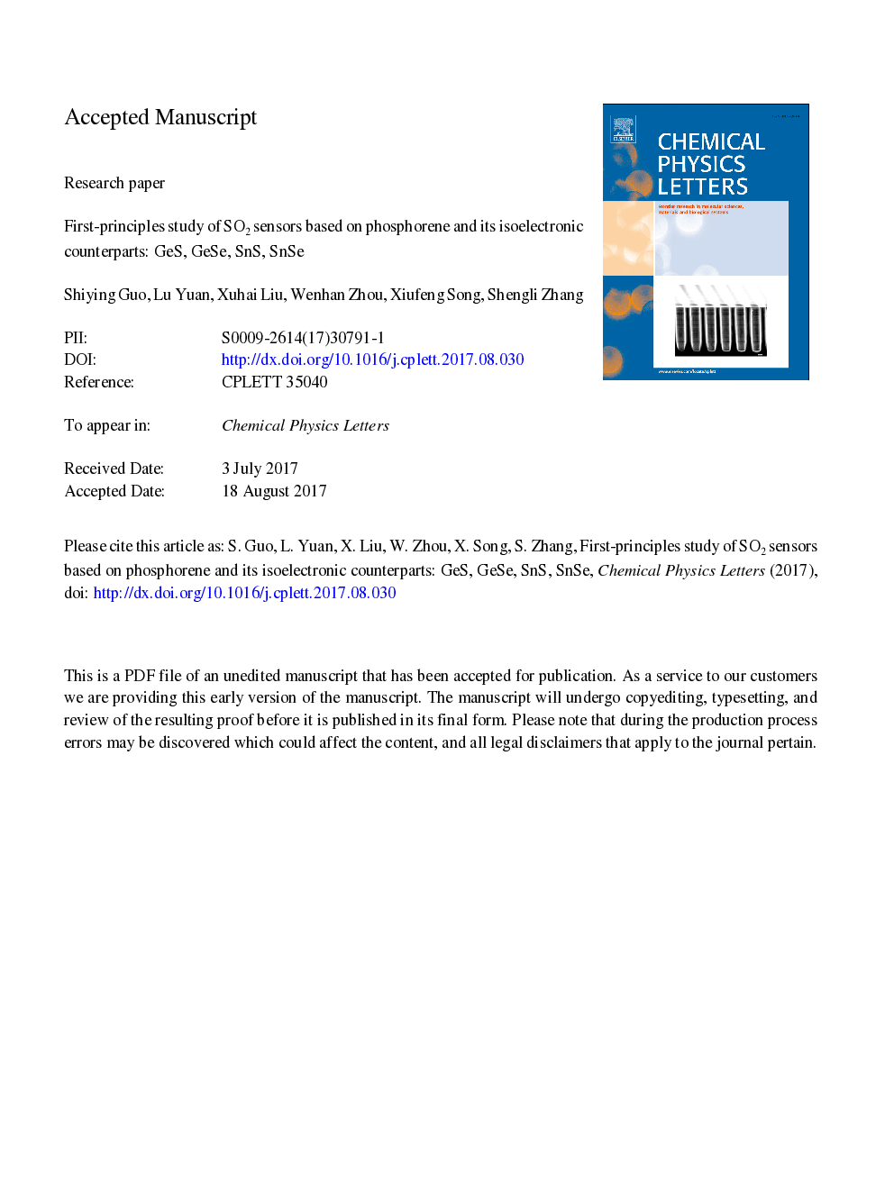 First-principles study of SO2 sensors based on phosphorene and its isoelectronic counterparts: GeS, GeSe, SnS, SnSe