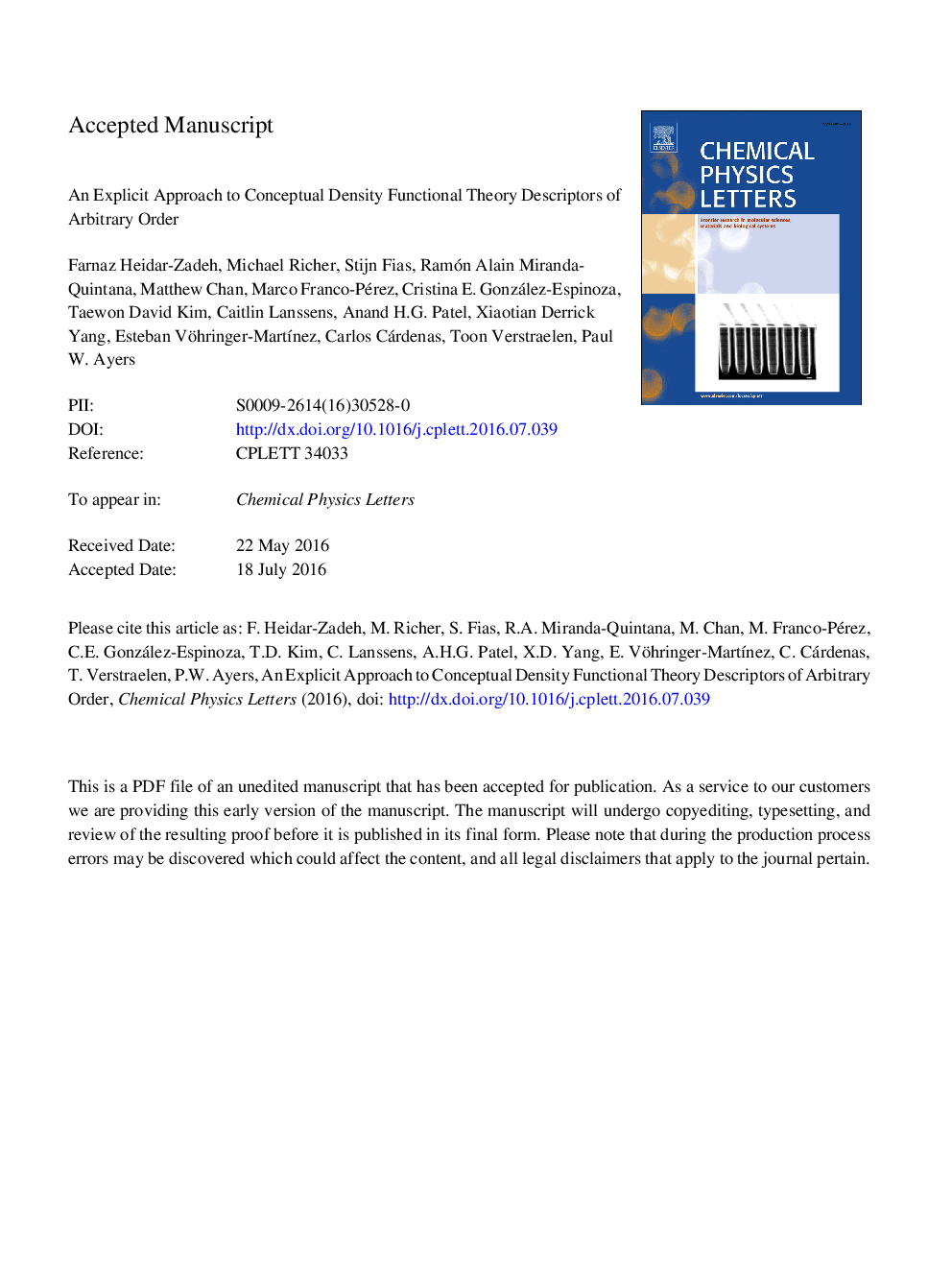 An explicit approach to conceptual density functional theory descriptors of arbitrary order