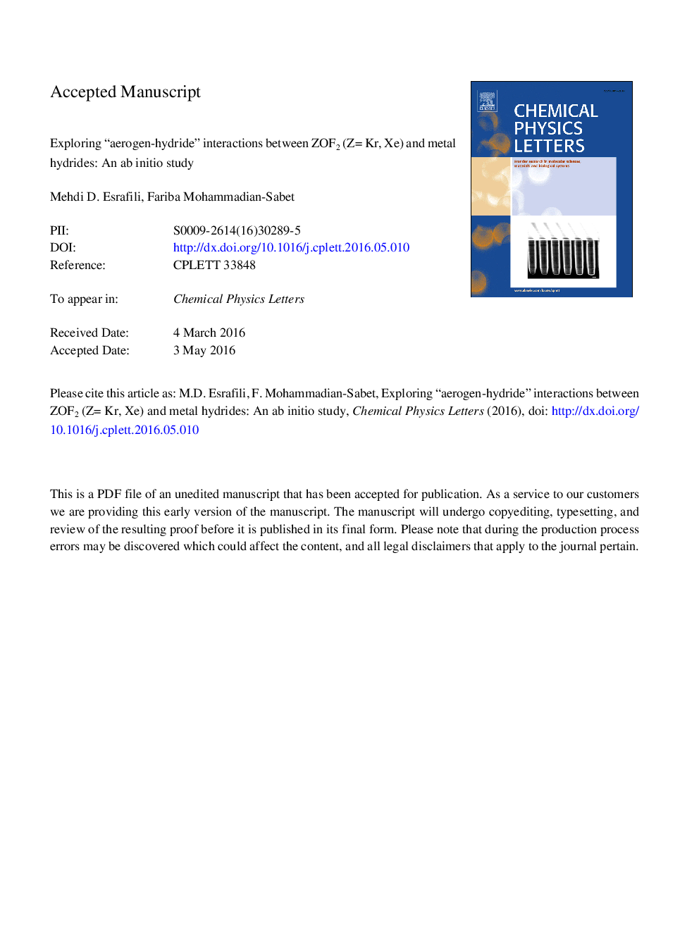 Exploring “aerogen-hydride” interactions between ZOF2 (ZÂ =Â Kr, Xe) and metal hydrides: An ab initio study