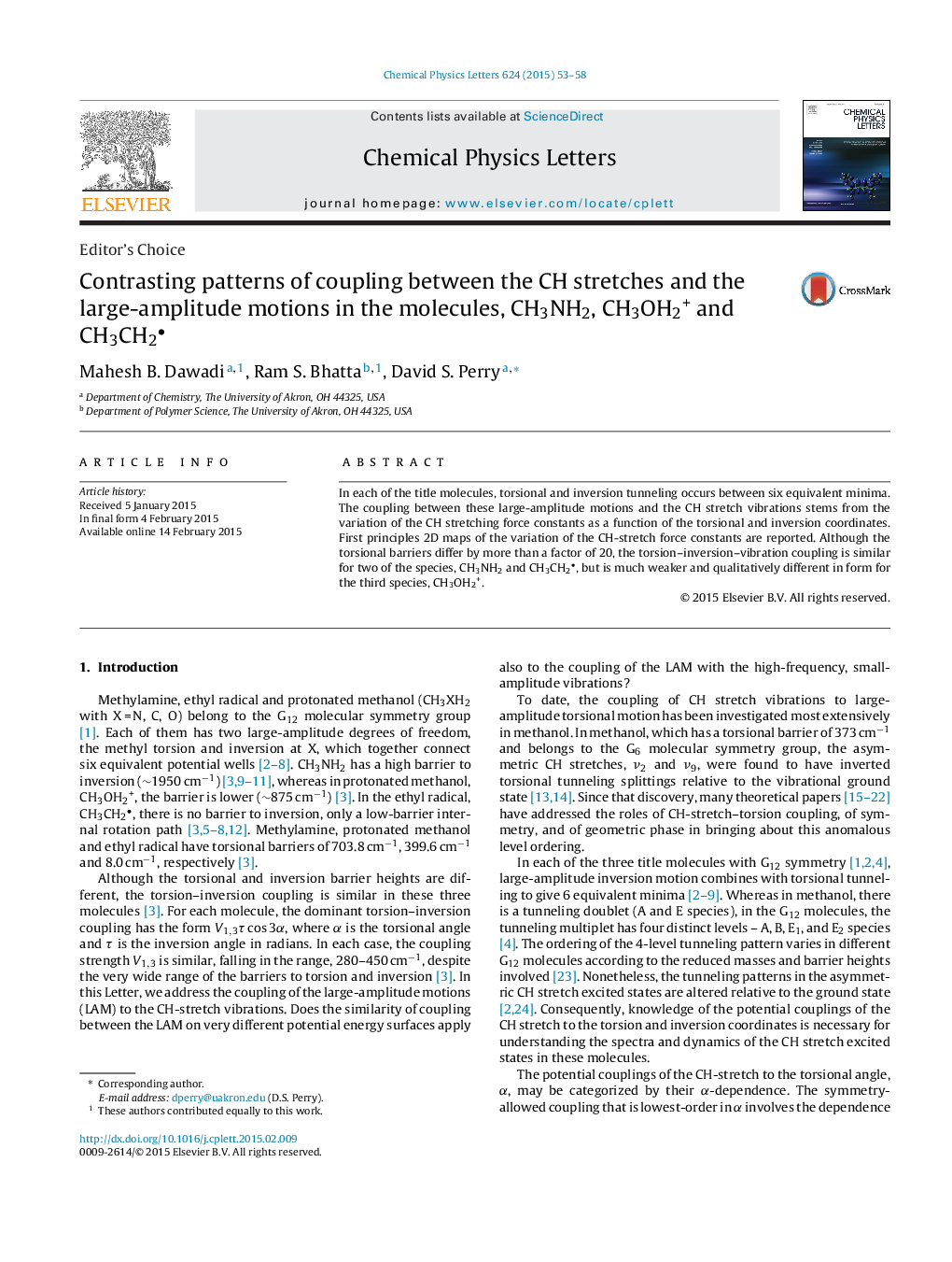 Contrasting patterns of coupling between the CH stretches and the large-amplitude motions in the molecules, CH3NH2, CH3OH2+ and CH3CH2