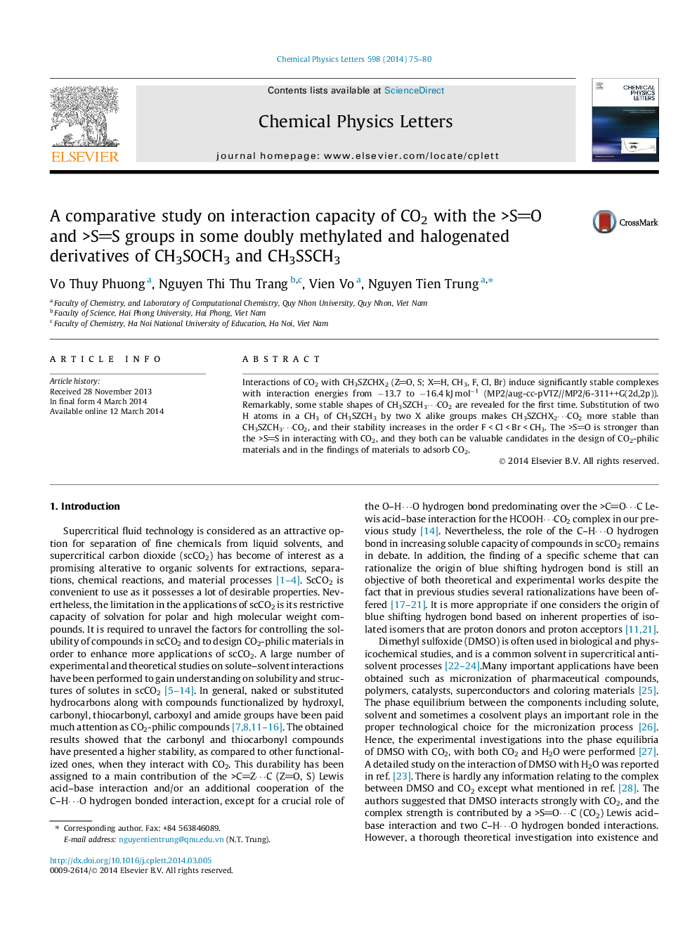 A comparative study on interaction capacity of CO2 with the >SO and >SS groups in some doubly methylated and halogenated derivatives of CH3SOCH3 and CH3SSCH3