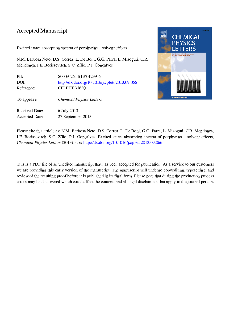 Excited states absorption spectra of porphyrins - Solvent effects