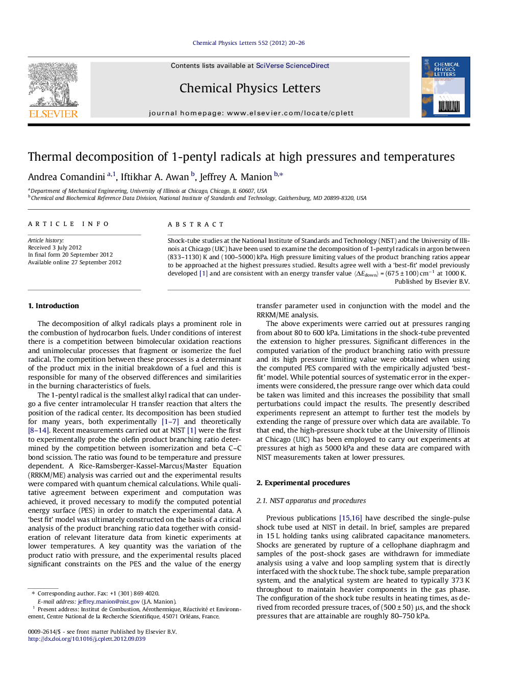 Thermal decomposition of 1-pentyl radicals at high pressures and temperatures