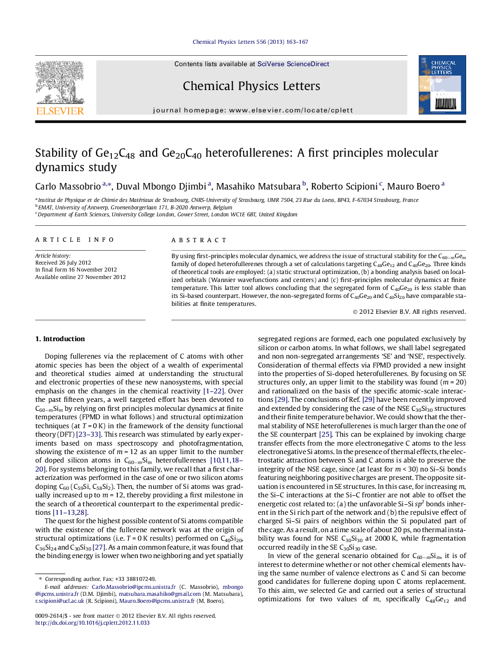 Stability of Ge12C48 and Ge20C40 heterofullerenes: A first principles molecular dynamics study