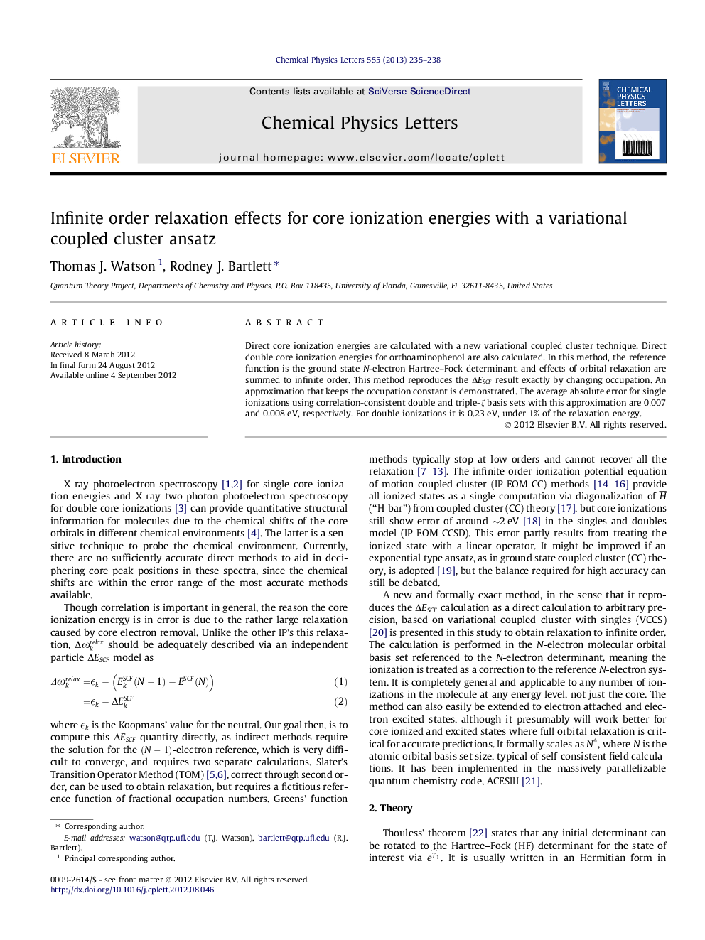 Infinite order relaxation effects for core ionization energies with a variational coupled cluster ansatz