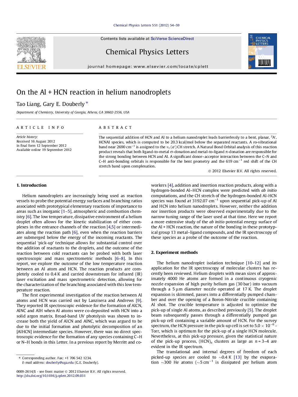 On the AlÂ +Â HCN reaction in helium nanodroplets