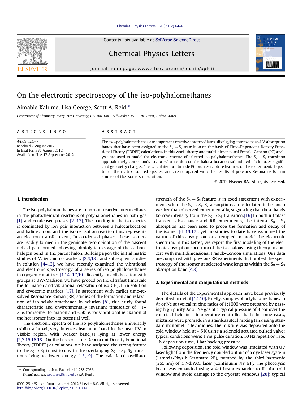 On the electronic spectroscopy of the iso-polyhalomethanes