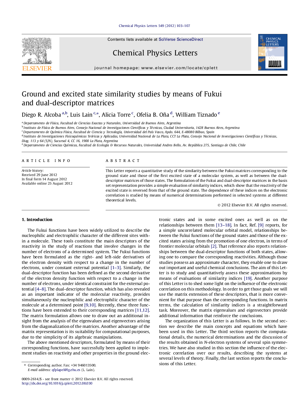 Ground and excited state similarity studies by means of Fukui and dual-descriptor matrices