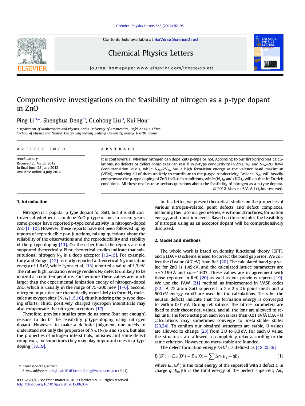 Comprehensive investigations on the feasibility of nitrogen as a p-type dopant in ZnO