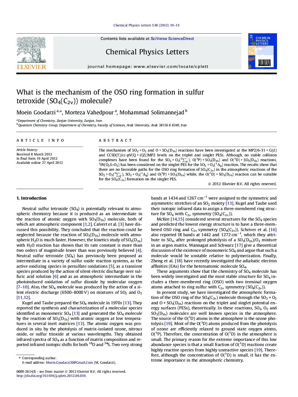 What is the mechanism of the OSO ring formation in sulfur tetroxide (SO4(C2v)) molecule?