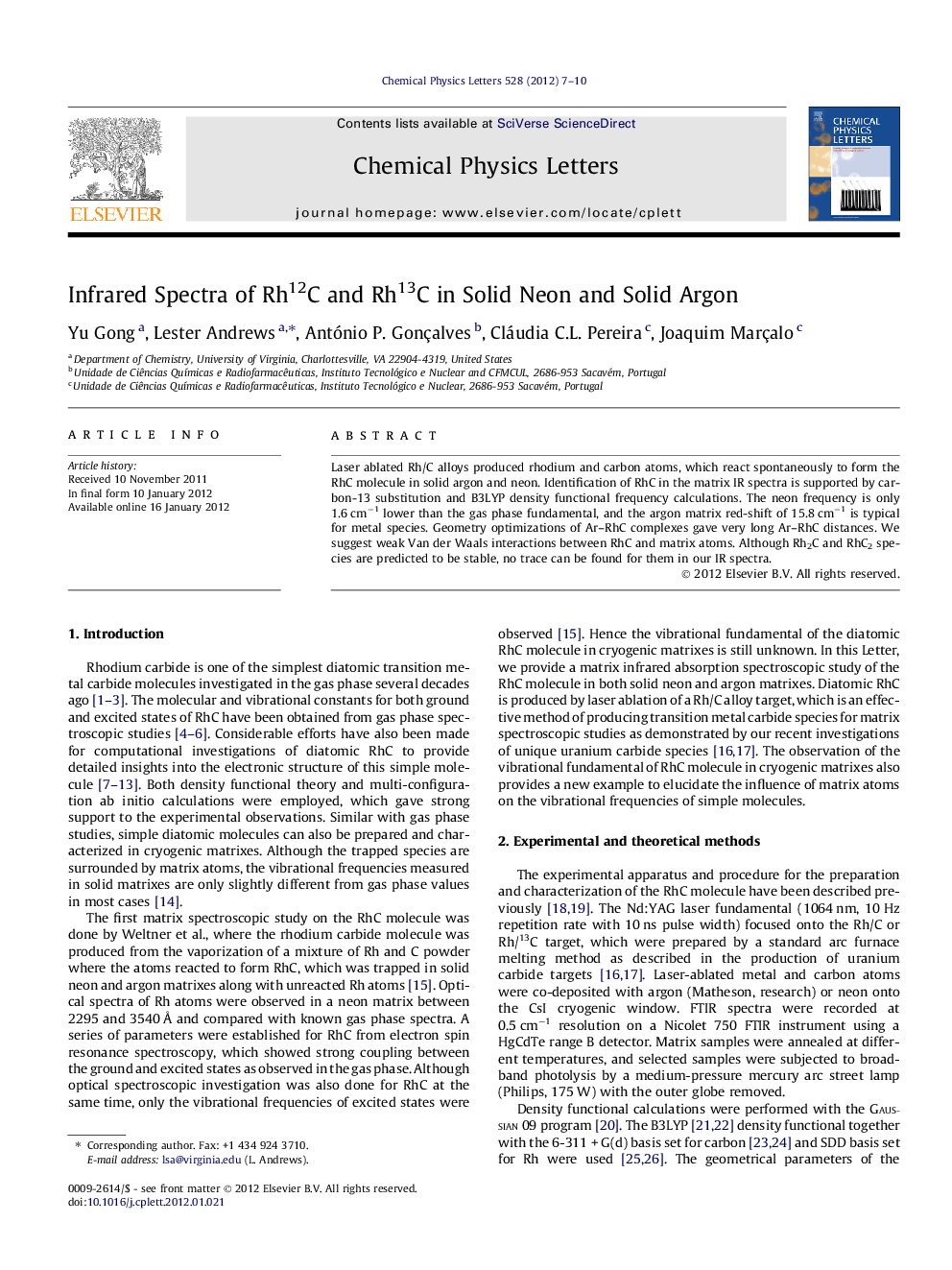 Infrared Spectra of Rh12C and Rh13C in Solid Neon and Solid Argon