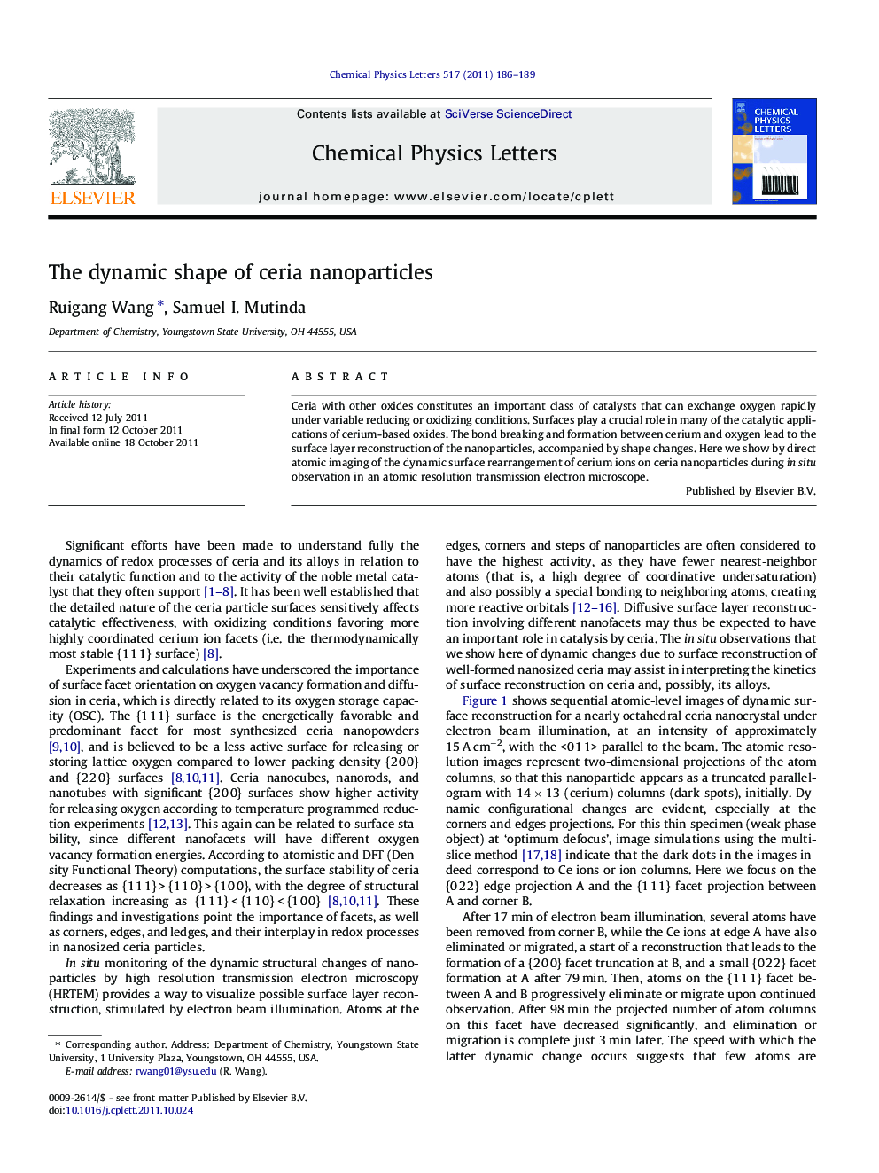 The dynamic shape of ceria nanoparticles