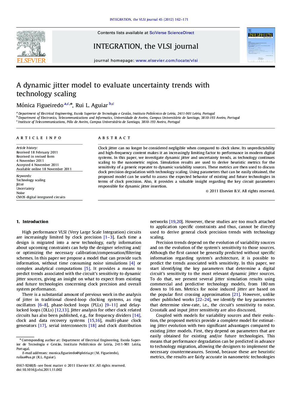 A dynamic jitter model to evaluate uncertainty trends with technology scaling