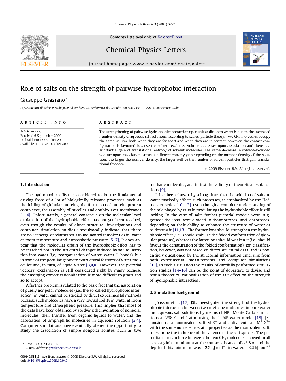 Role of salts on the strength of pairwise hydrophobic interaction