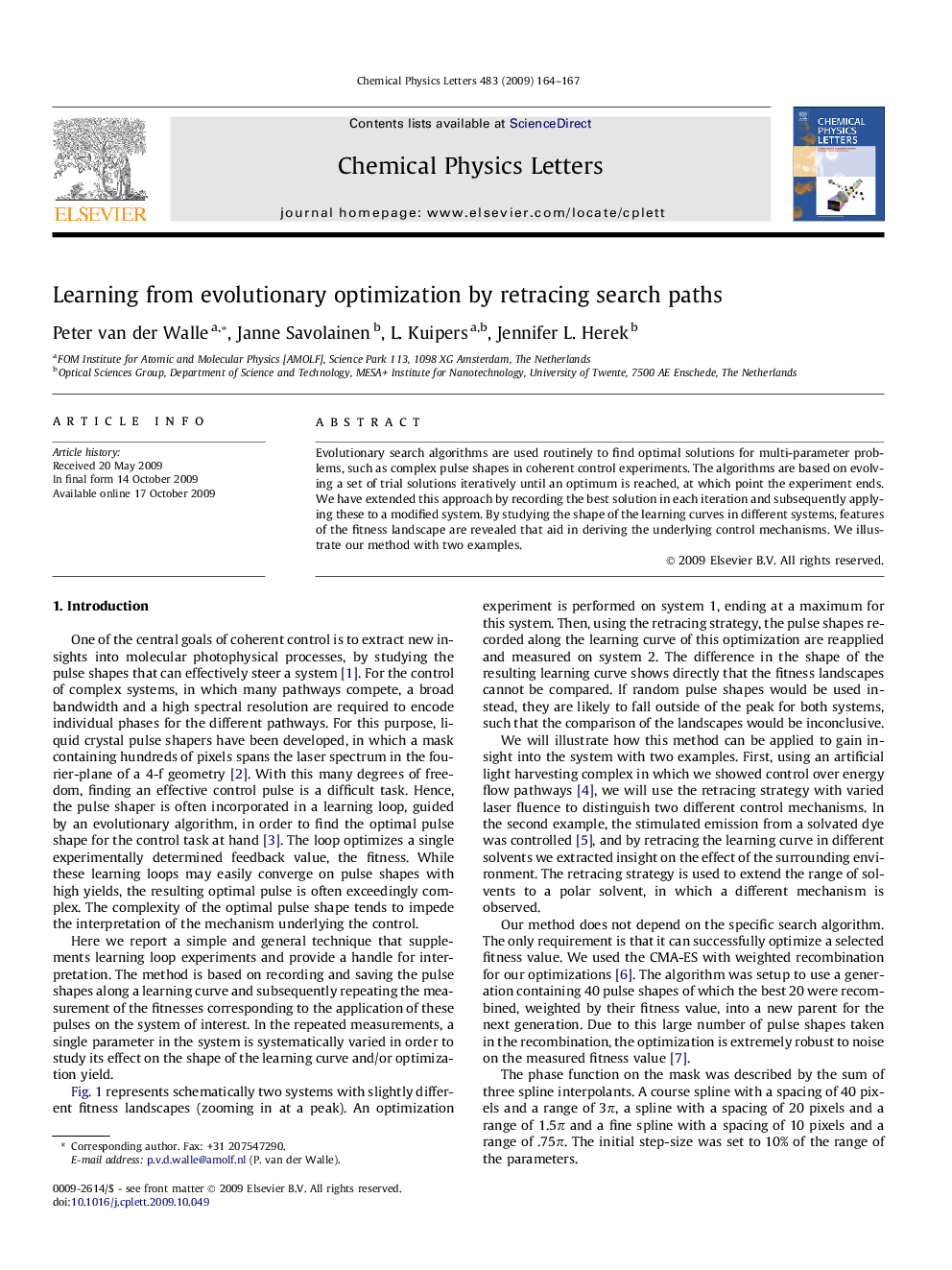 Learning from evolutionary optimization by retracing search paths