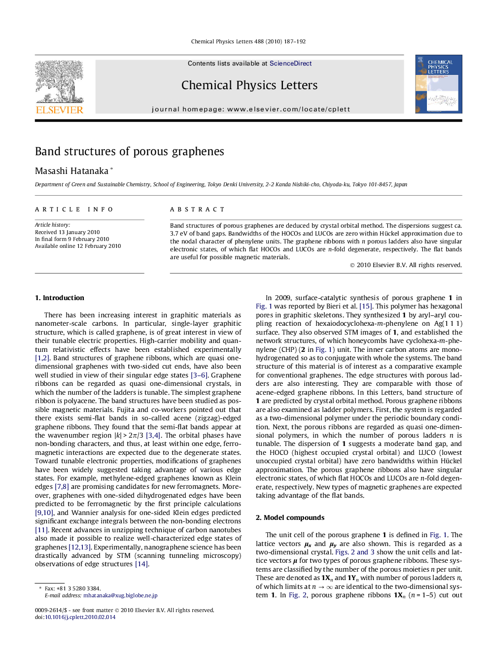 Band structures of porous graphenes