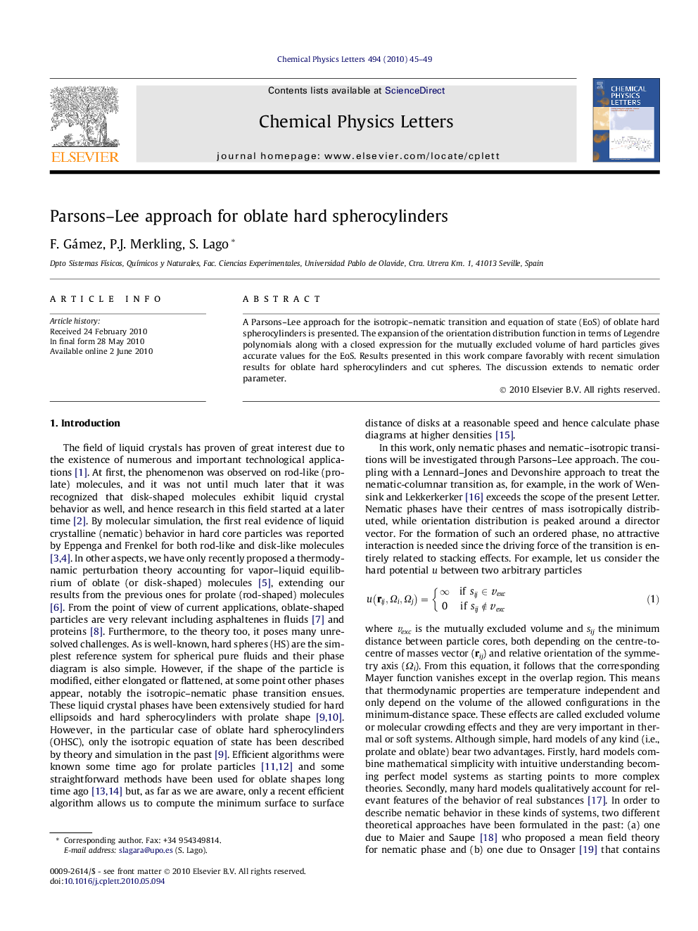 Parsons-Lee approach for oblate hard spherocylinders