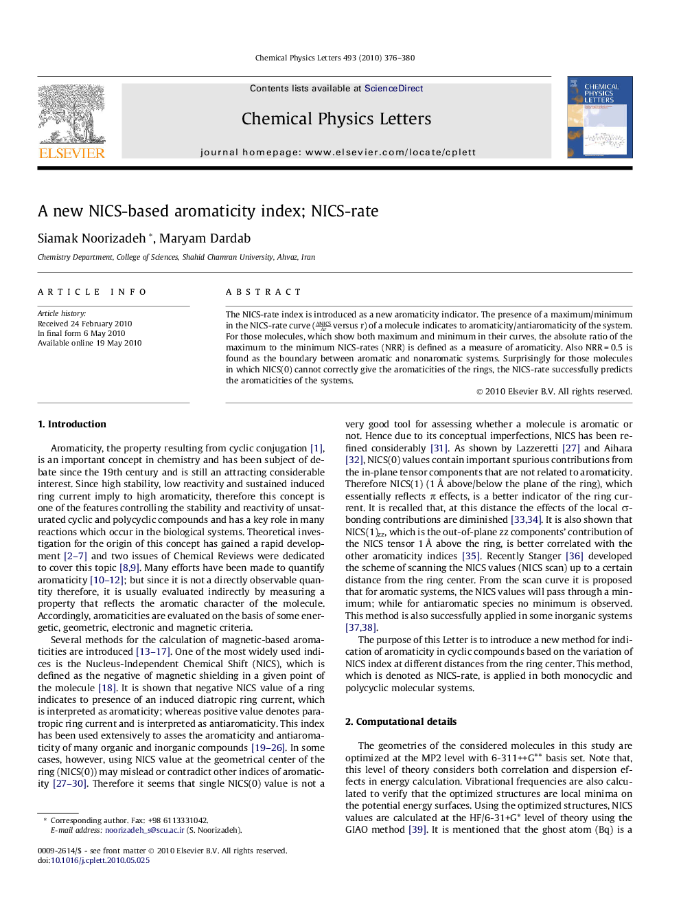 A new NICS-based aromaticity index; NICS-rate
